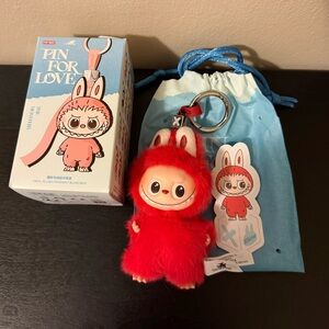 POP MART Pin For Love Letter-X Labubu,Opened Box/Confirmed,Authentic